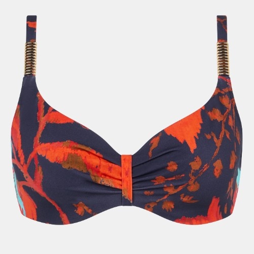 Chantelle Swimwear Icon grey soft-cup bikini bra