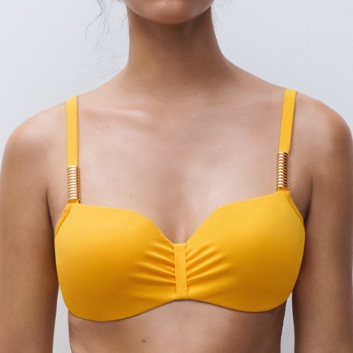 Chantelle Swimwear Icon yellow padded bikini bra