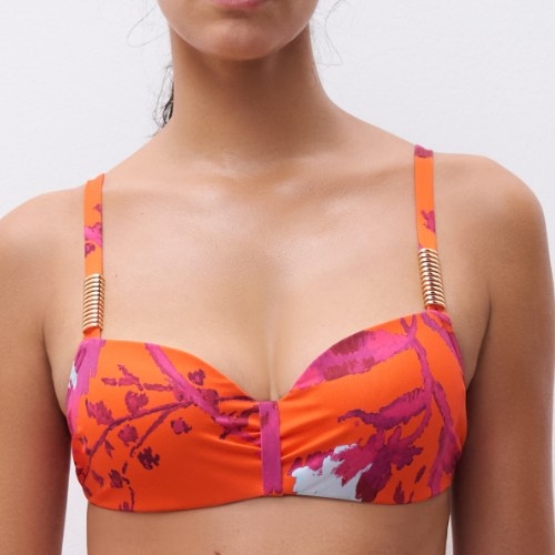 Chantelle Swimwear Icon orange padded bikini bra