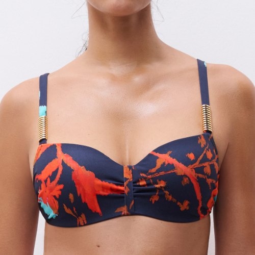 Chantelle Swimwear Icon grey padded bikini bra