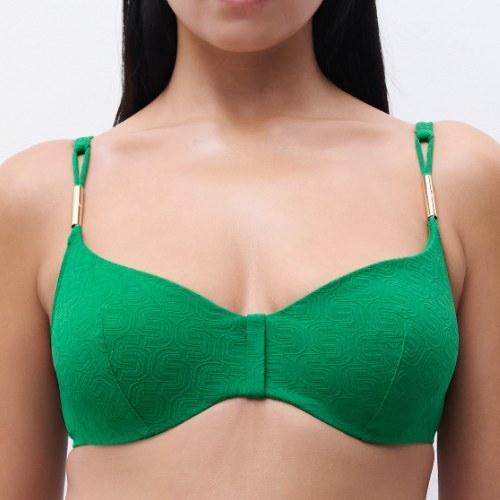 Chantelle Swimwear Hera green soft-cup bikini bra