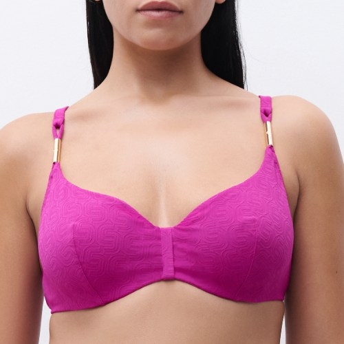 Chantelle Swimwear Hera fuchsia soft-cup bikini bra