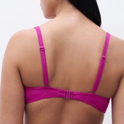 Chantelle Swimwear Hera fuchsia soft-cup bikini bra
