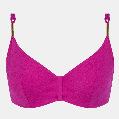 Chantelle Swimwear Hera fuchsia soft-cup bikini bra
