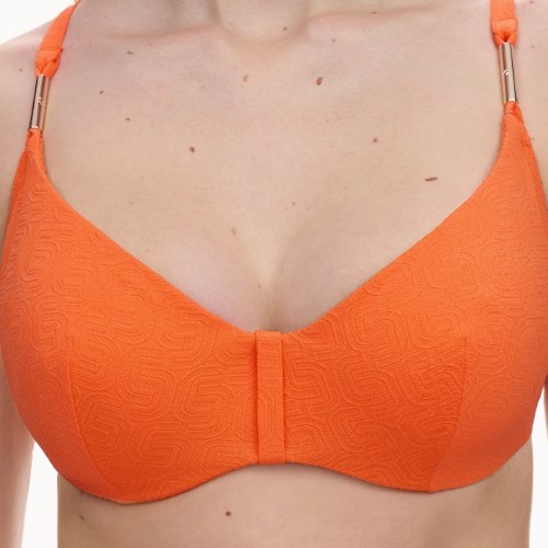 Chantelle Swimwear Hera orange soft-cup bikini bra