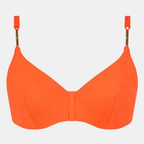 Chantelle Swimwear Hera orange soft-cup bikini bra