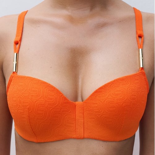 Chantelle Swimwear Hera orange padded bikini bra