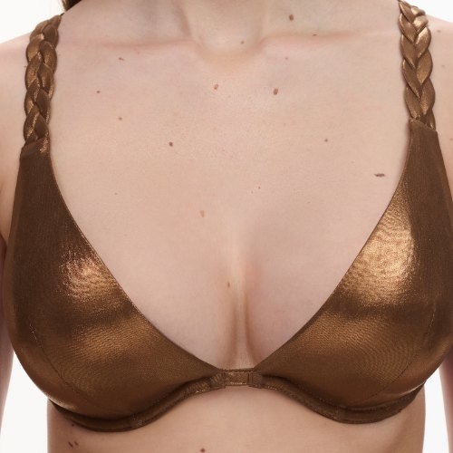 Chantelle Swimwear Shaman bronze padded bikini bra