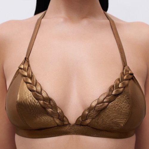 Chantelle Swimwear Shaman bronze soft-cup bikini bra