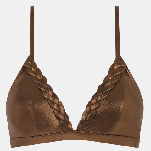 Chantelle Swimwear Shaman bronze soft-cup bikini bra