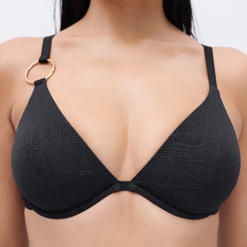 Chantelle Swimwear Eclipse black soft-cup bikini bra