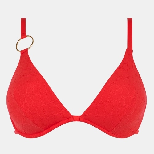 Chantelle Swimwear Eclipse red soft-cup bikini bra