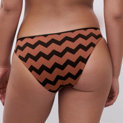 Chantelle Swimwear Totem brown bikini brief