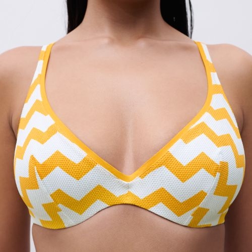 Chantelle Swimwear Totem yellow soft-cup bikini bra