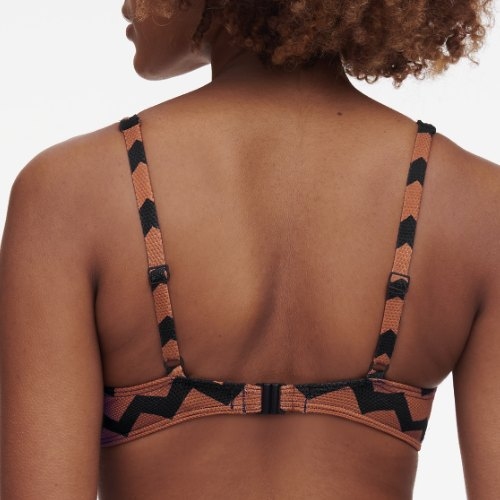Chantelle Swimwear Totem brown soft-cup bikini bra