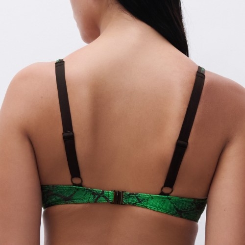 Chantelle Swimwear Totem green soft-cup bikini bra