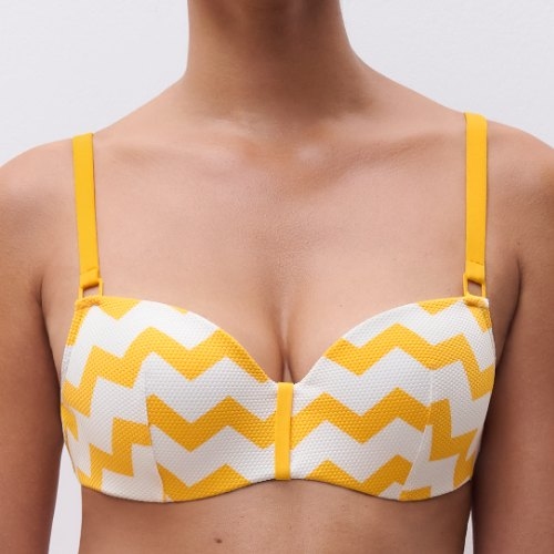 Chantelle Swimwear Totem yellow padded bikini bra