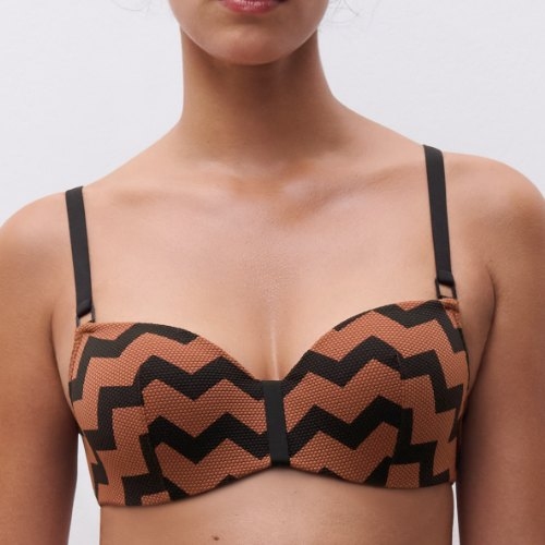 Chantelle Swimwear Totem brown padded bikini bra