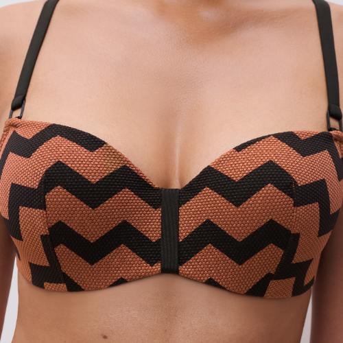 Chantelle Swimwear Totem brown padded bikini bra