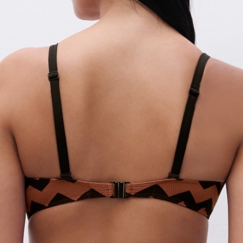 Chantelle Swimwear Totem brown soft-cup bikini bra