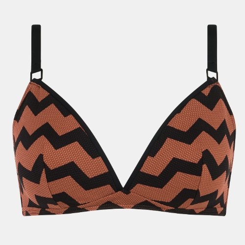 Chantelle Swimwear Totem brown soft-cup bikini bra