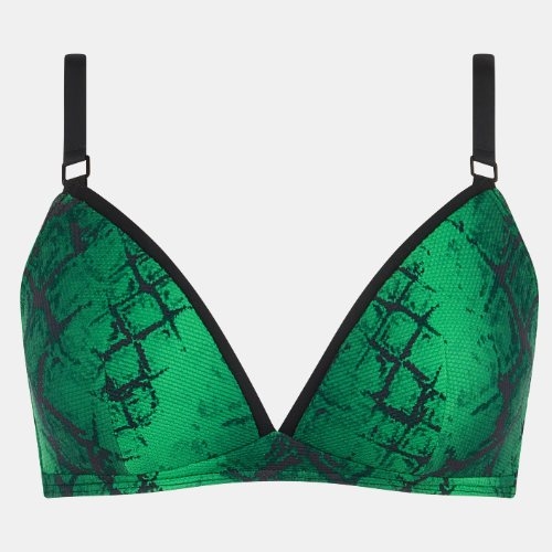 Chantelle Swimwear Totem green soft-cup bikini bra