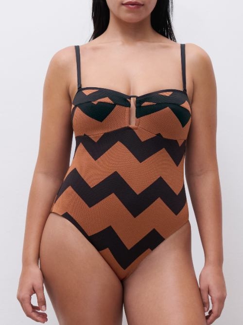 Chantelle Swimwear Totem brown bathingsuit