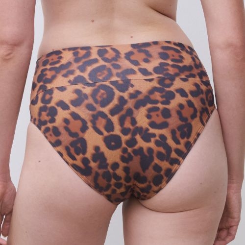 Chantelle Swimwear Sauvage brown bikini brief