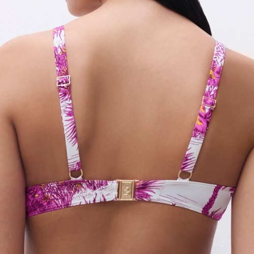 Chantelle Swimwear Sauvage white soft-cup bikini bra