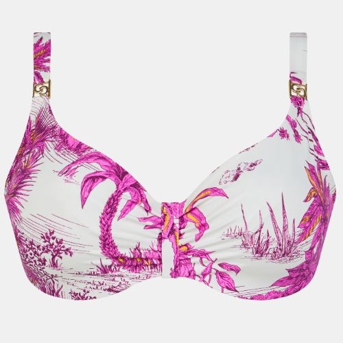 Chantelle Swimwear Sauvage white soft-cup bikini bra