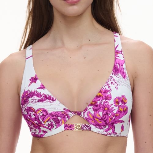 Chantelle Swimwear Sauvage white soft-cup bikini bra