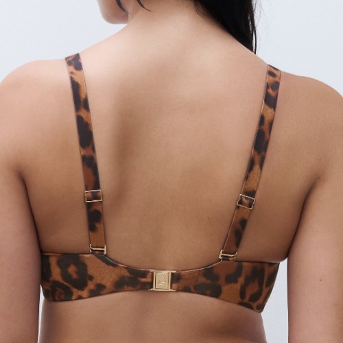 Chantelle Swimwear Sauvage brown padded bikini bra