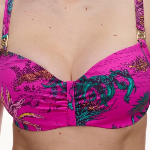 Chantelle Swimwear Sauvage pink padded bikini bra