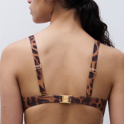 Chantelle Swimwear Sauvage brown padded bikini bra