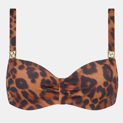 Chantelle Swimwear Sauvage brown padded bikini bra