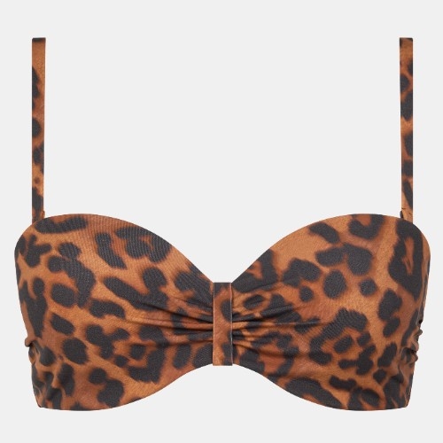 Chantelle Swimwear Sauvage brown padded bikini bra
