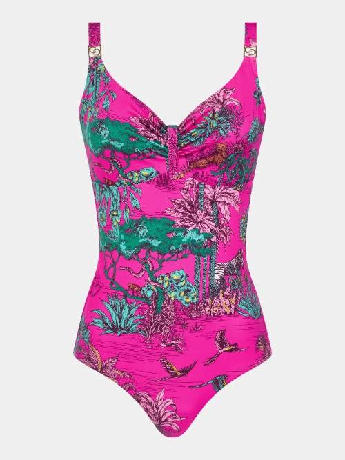 Chantelle Swimwear Sauvage pink bathingsuit