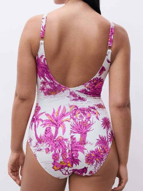 Chantelle Swimwear Sauvage white bathingsuit