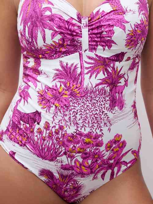 Chantelle Swimwear Sauvage white bathingsuit