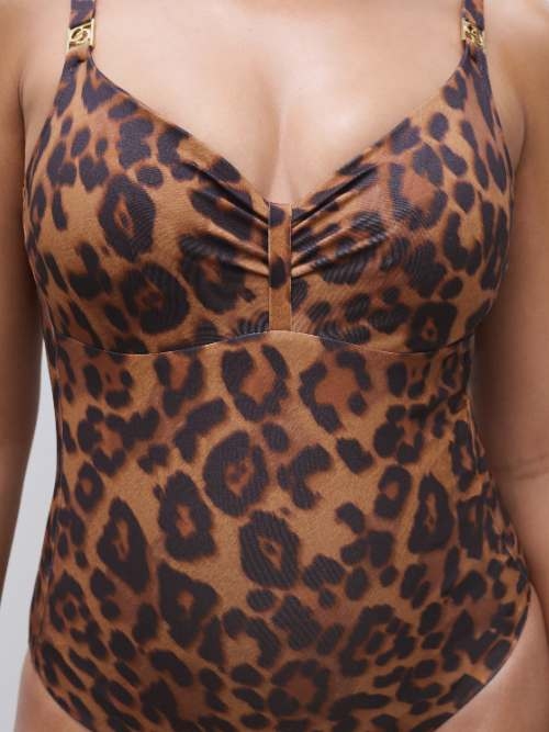 Chantelle Swimwear Sauvage brown bathingsuit