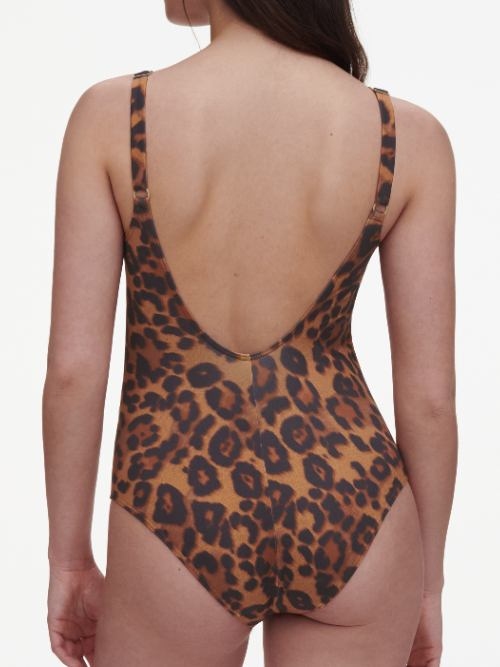 Chantelle Swimwear Sauvage brown bathingsuit