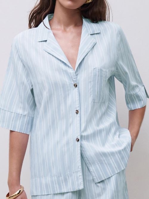 Chantelle Nachtmode Myth blue sleep shirt