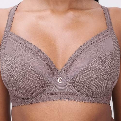 Chantelle New Romance mole grey non-padded bra