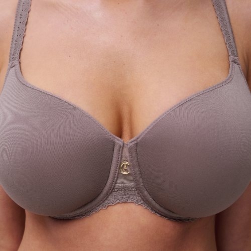 Chantelle New Romance mole grey padded bra