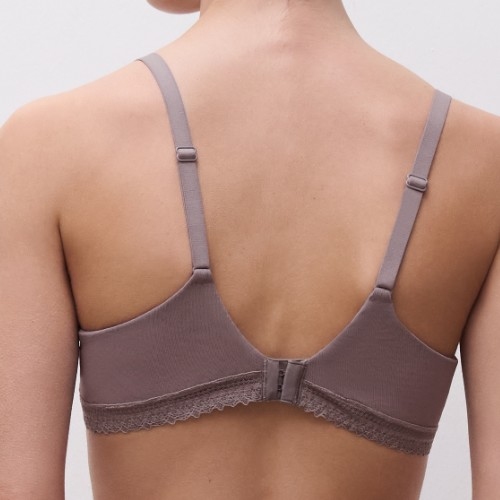 Chantelle Romance mole grey padded bra