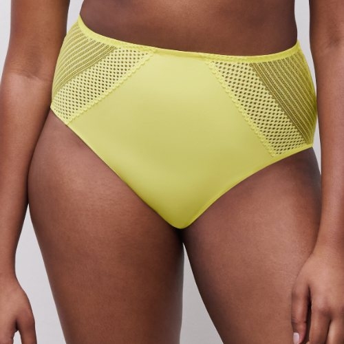 Chantelle Play yellow high waist brief