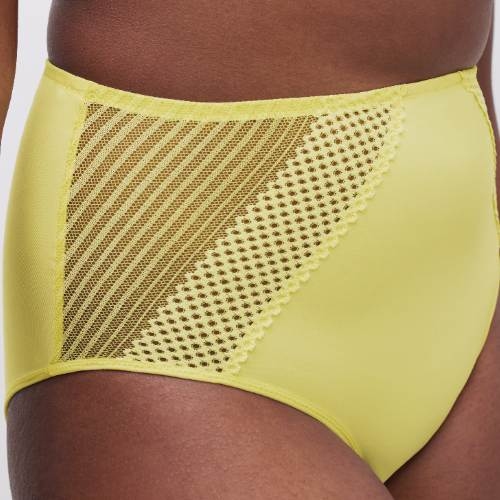 Chantelle Play yellow high waist brief