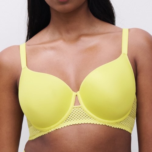 Chantelle Play yellow padded bra