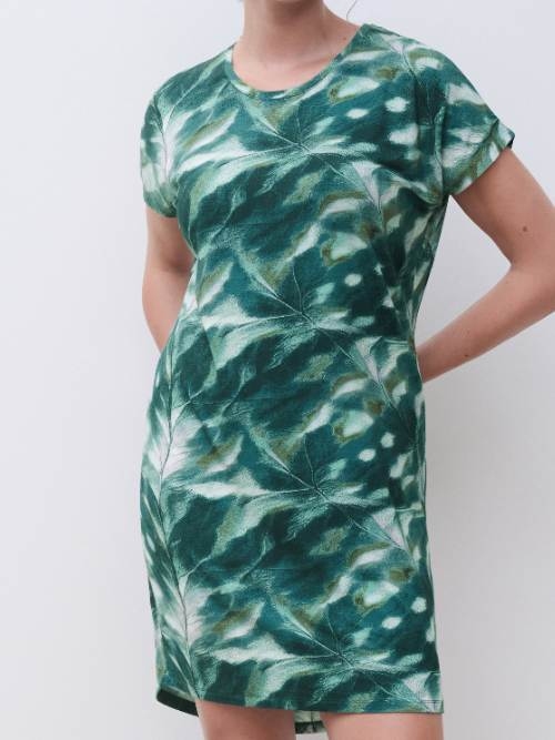 Femilet Nightwear Yara green/print sleep shirt
