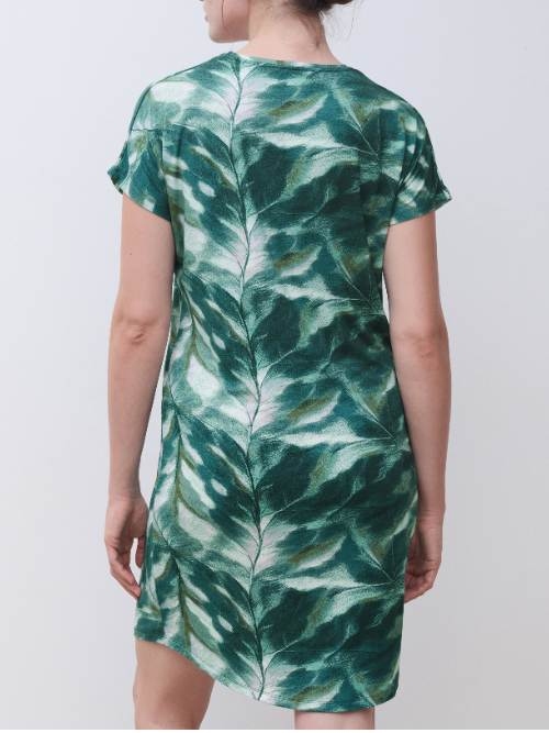 Femilet Nightwear Yara green/print sleep shirt